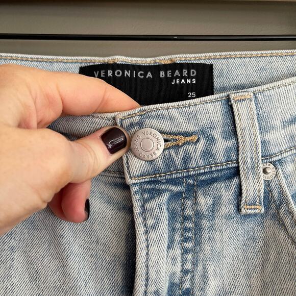 VERONICA BEARD Sheridan Exaggerated Flare Jeans Size 25 High Rise Stretch Chic - Picture 7 of 16